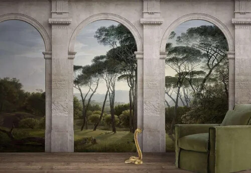 About Wallcoverings｜Neoclassical Tropic Forest B&B Wallcoverings